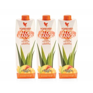 Forever Aloe Mango Trójpak - aloes forever z mango w kartonie